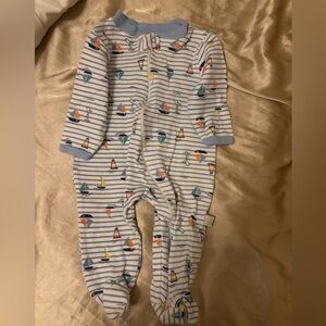 Sailboat Print Kids Sleep and Play (2 way zipper)